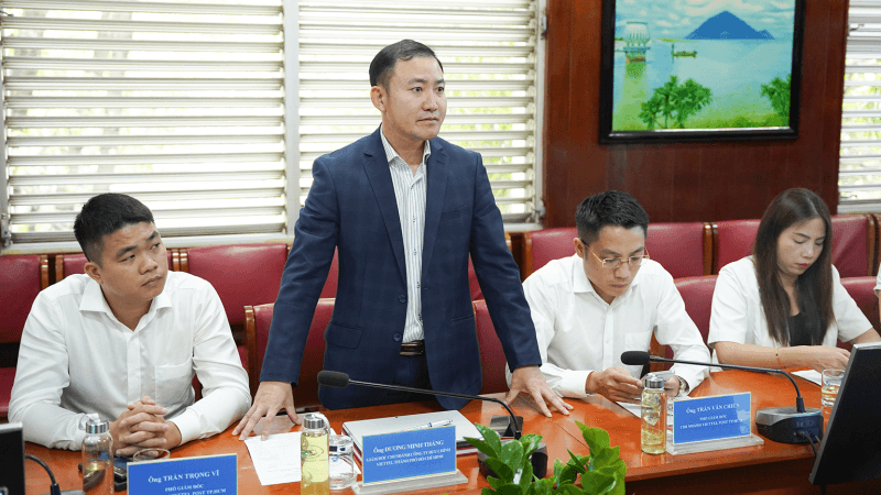 Ong Duong Minh Thang phat bieu tai buoi ky ket