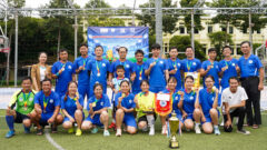 Giai bong da chao mung 50 nam ngay truyen thong Benh vien Thong Nhat 21