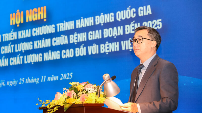 GS.TS Tran Van Thuan – Thu truong Bo Y te phat bieu tai hoi nghi