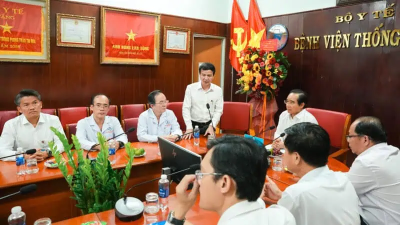 PGS.TS . Le Dinh Thanh bao cao nhung ket qua noi bat cua Benh vien trong thoi gian qua