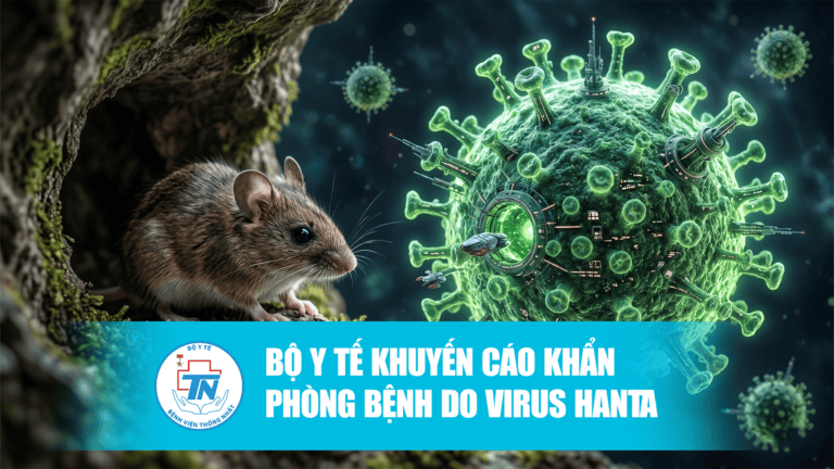 Hình ảnh chuột và virus Hanta cảnh báo phòng tránh bệnh tại Bệnh viện Thống Nhất.