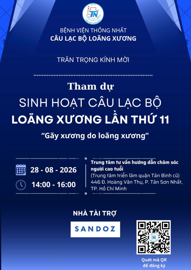 Hình ảnh về hoạt động câu lạc bộ loãng xương tại Bệnh Viện Thống Nhất.